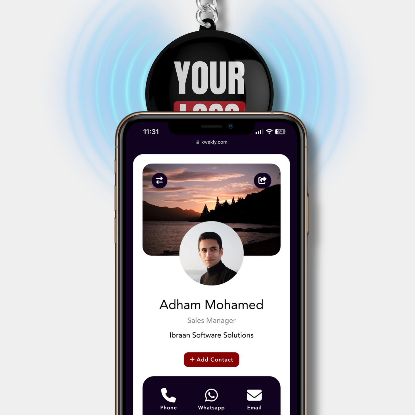 Kwekly Smart Key-Chain (Custom Designed)