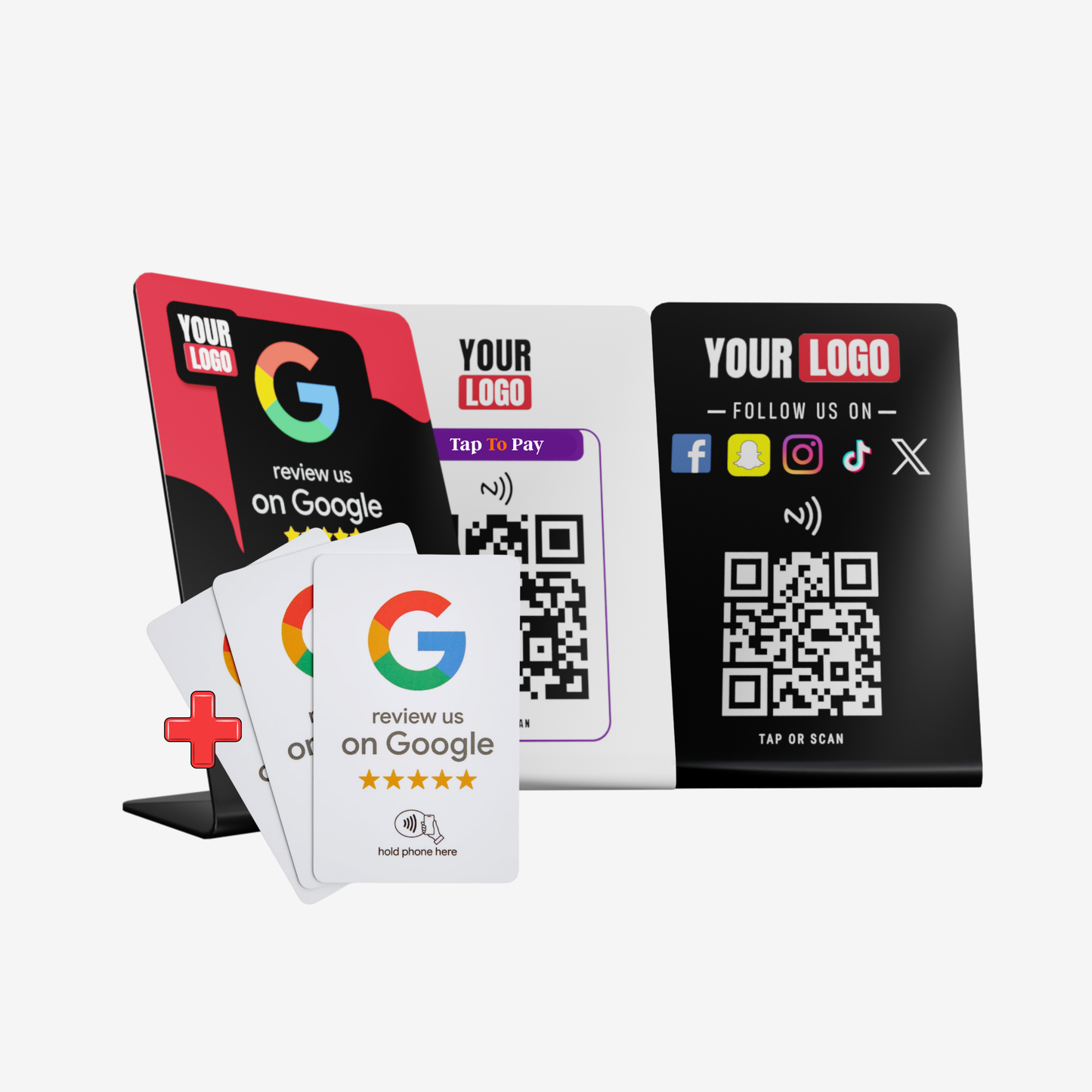 3X Smart Stands - 3X Google Smart Cards