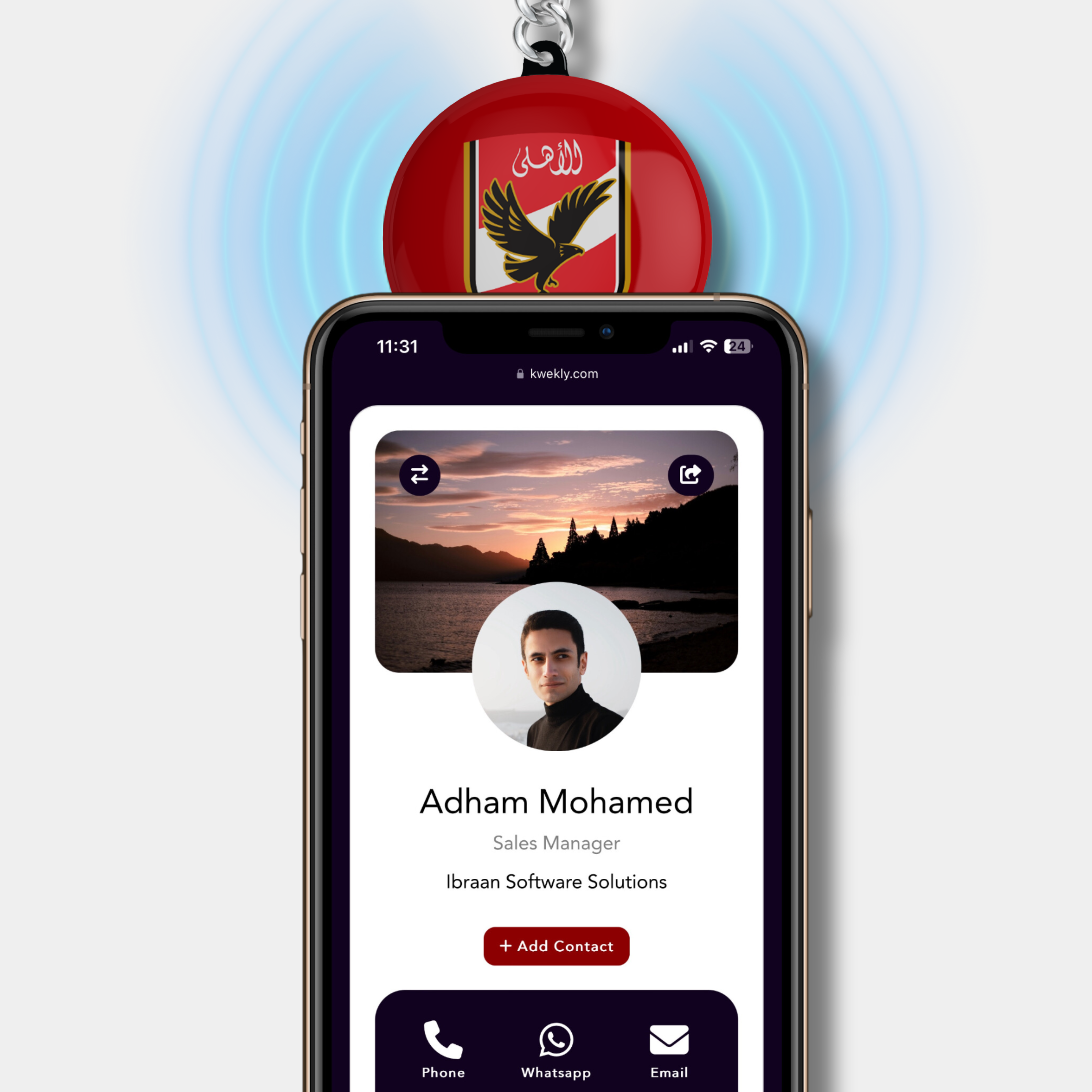 Kwekly Smart Key-Chain — Al-Ahly Edition