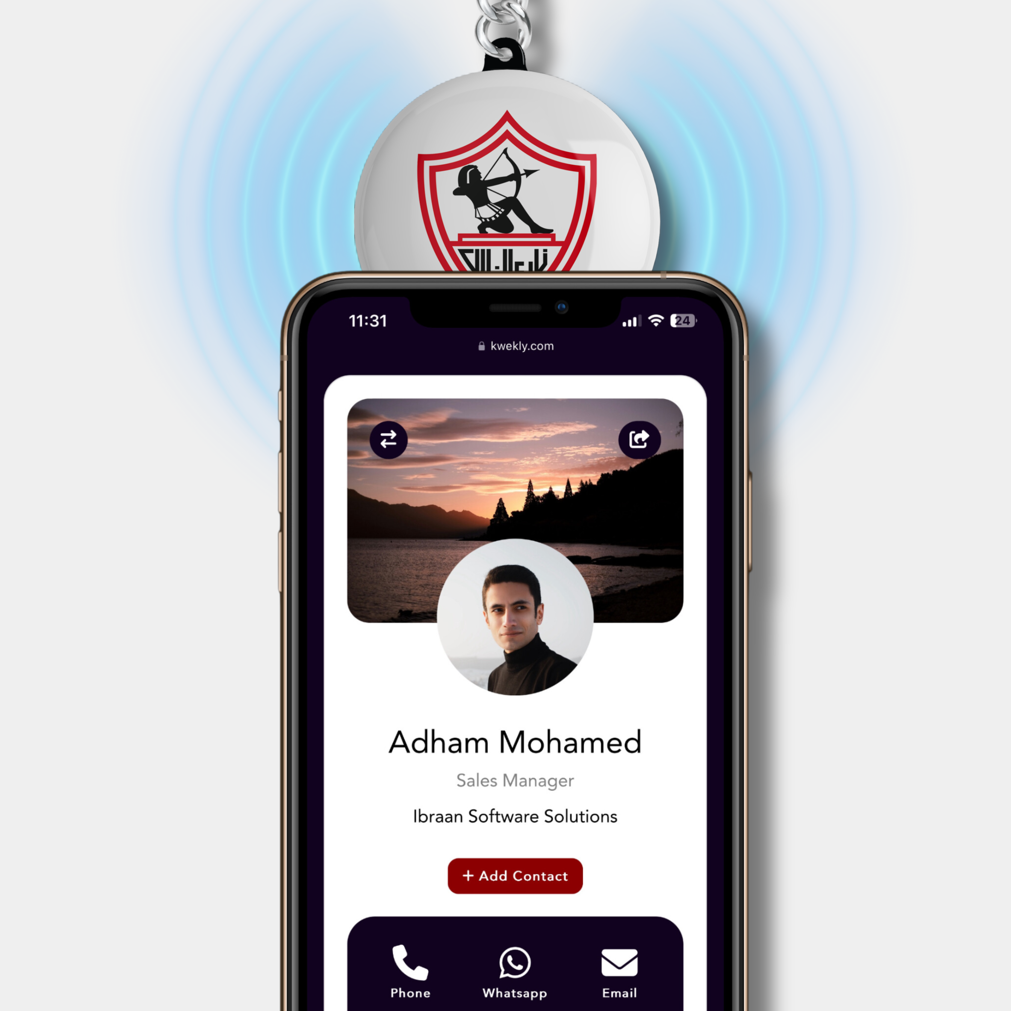 Kwekly Smart Key-Chain — Zamalek Edition