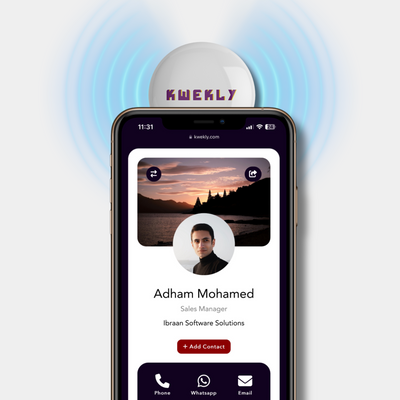 Kwekly Smart Tag — White